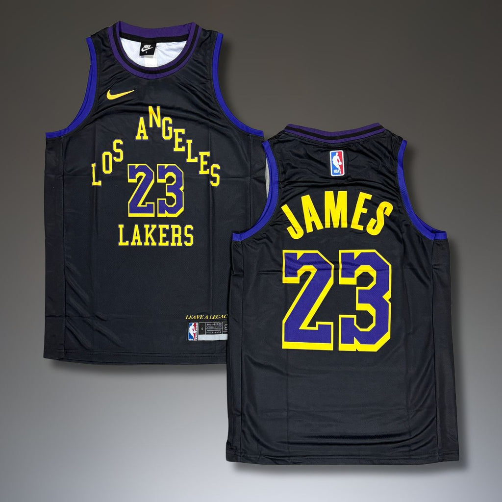 Los Angeles Lakers muškarci crni dres, James 23