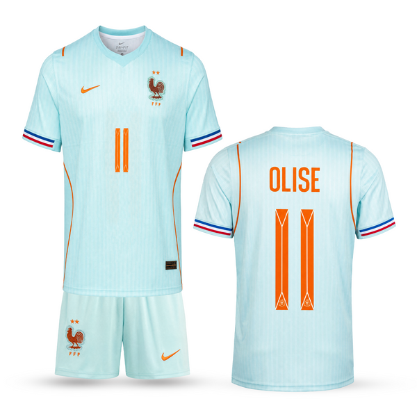 Francuska Dječji Gostujući Nogometni Komplet, Olise. WC 2026, Bijeli