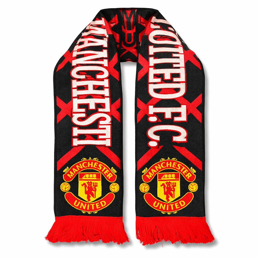 Manchester United pleteni šal, crveni