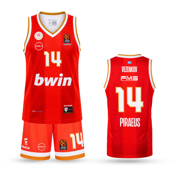 Dječji košarkaški komplet, Olympiacos, Vezenkov. EuroLeague 2025