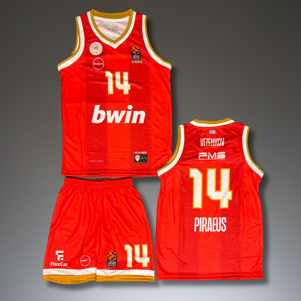 Dječji košarkaški komplet, Olympiacos, Vezenkov. EuroLeague 2025