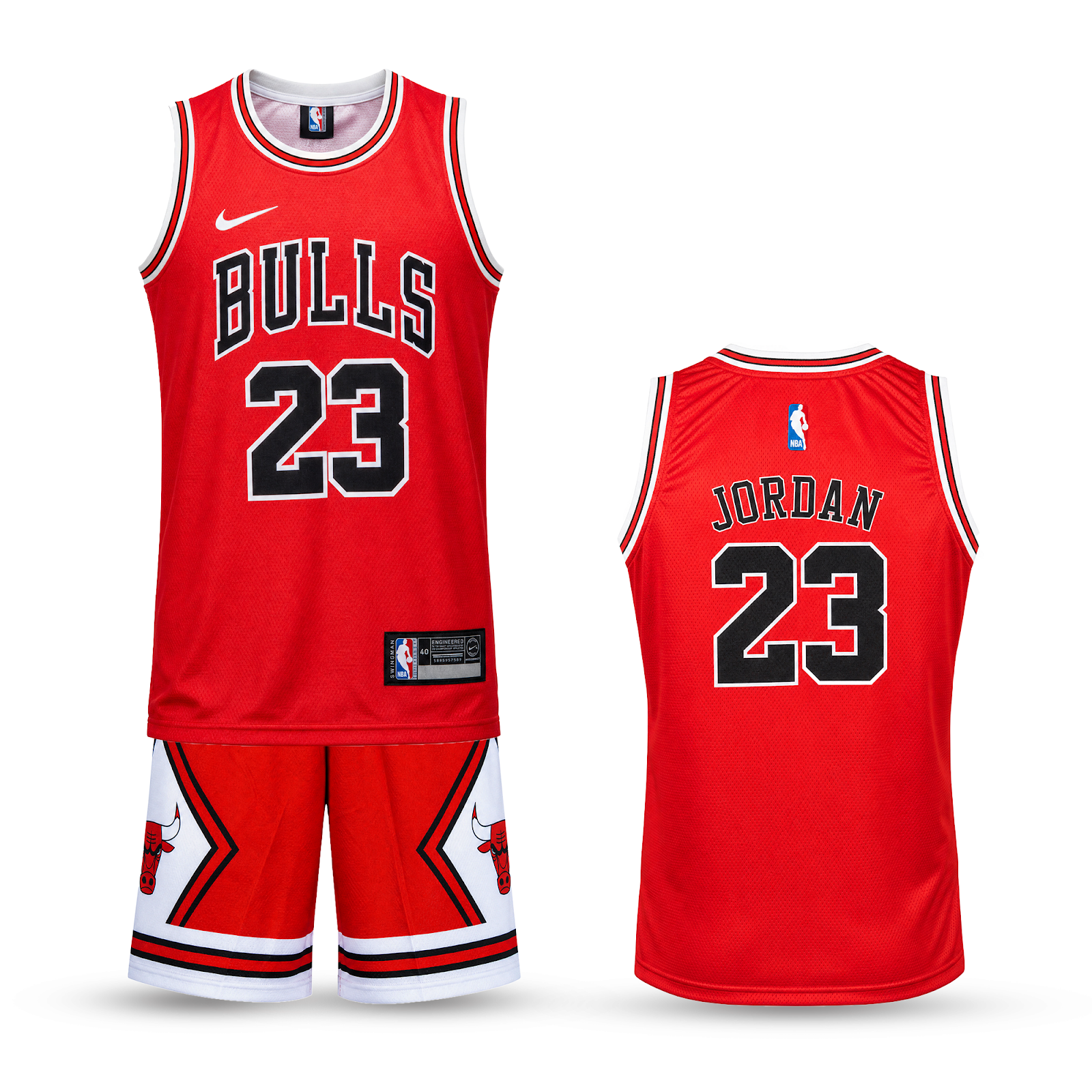 Dječji košarkaški komplet, crveni, Chicago Bulls, Jordan