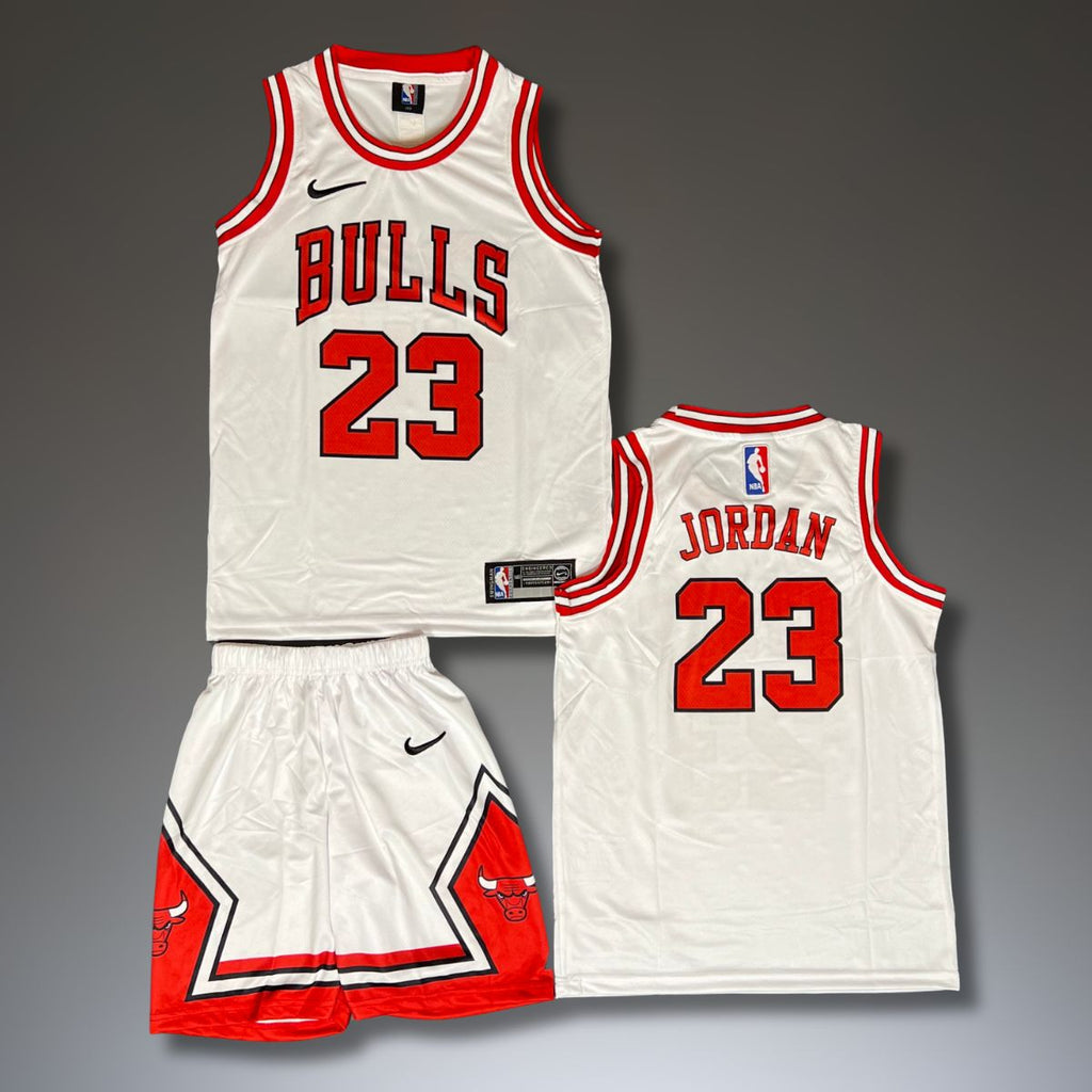 Dječji košarkaški komplet, bijeli, Chicago Bulls. Jordan
