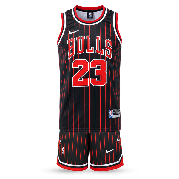 Dječji košarkaški komplet, crni, Chicago Bulls. Jordan