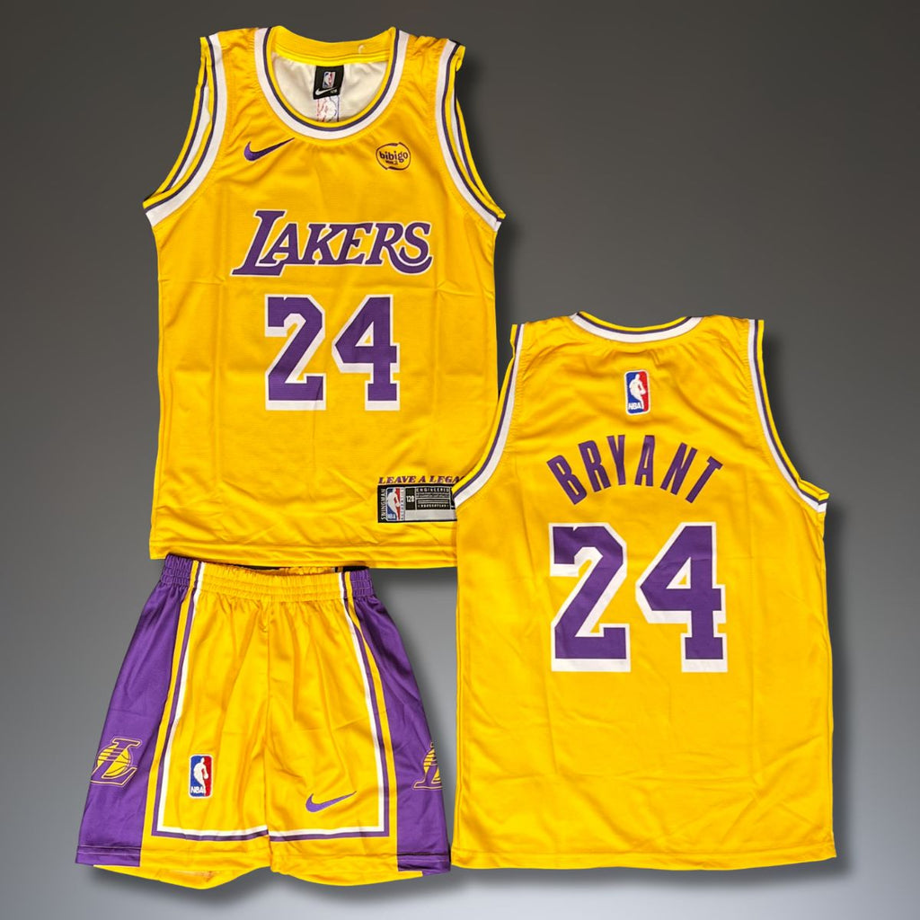 Dječji košarkaški komplet, žuti. LA Lakers, Bryant