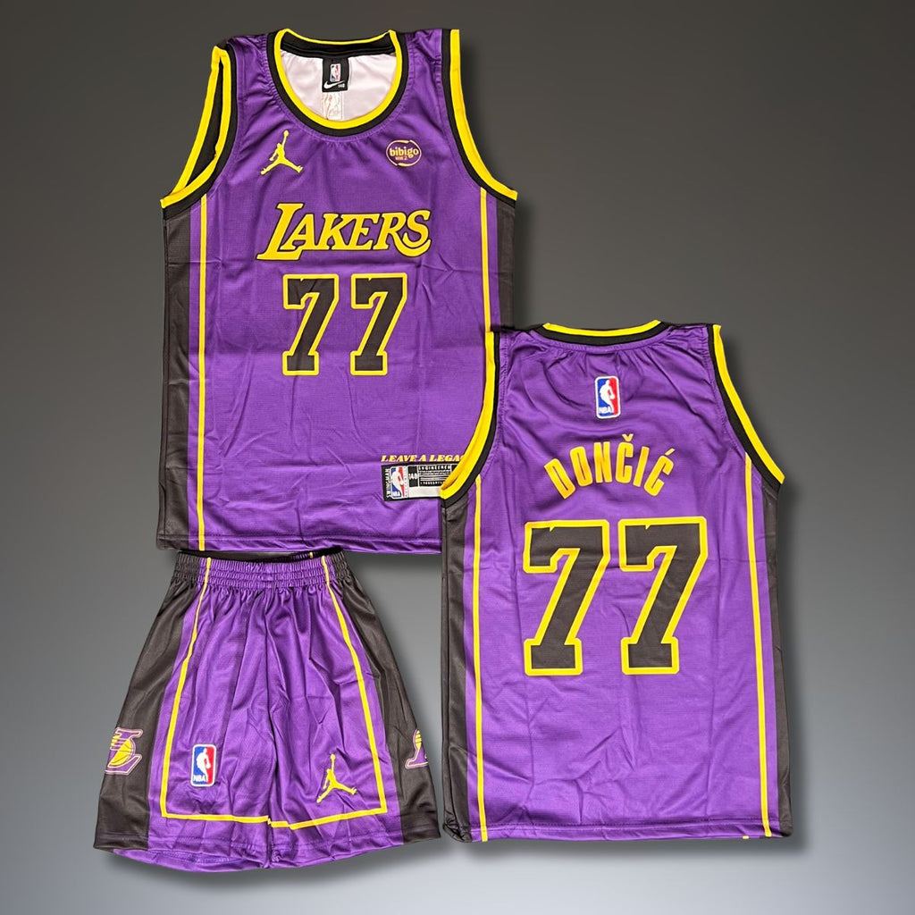 Dječji košarkaški komplet, ljubičasti. LA Lakers, Dončić