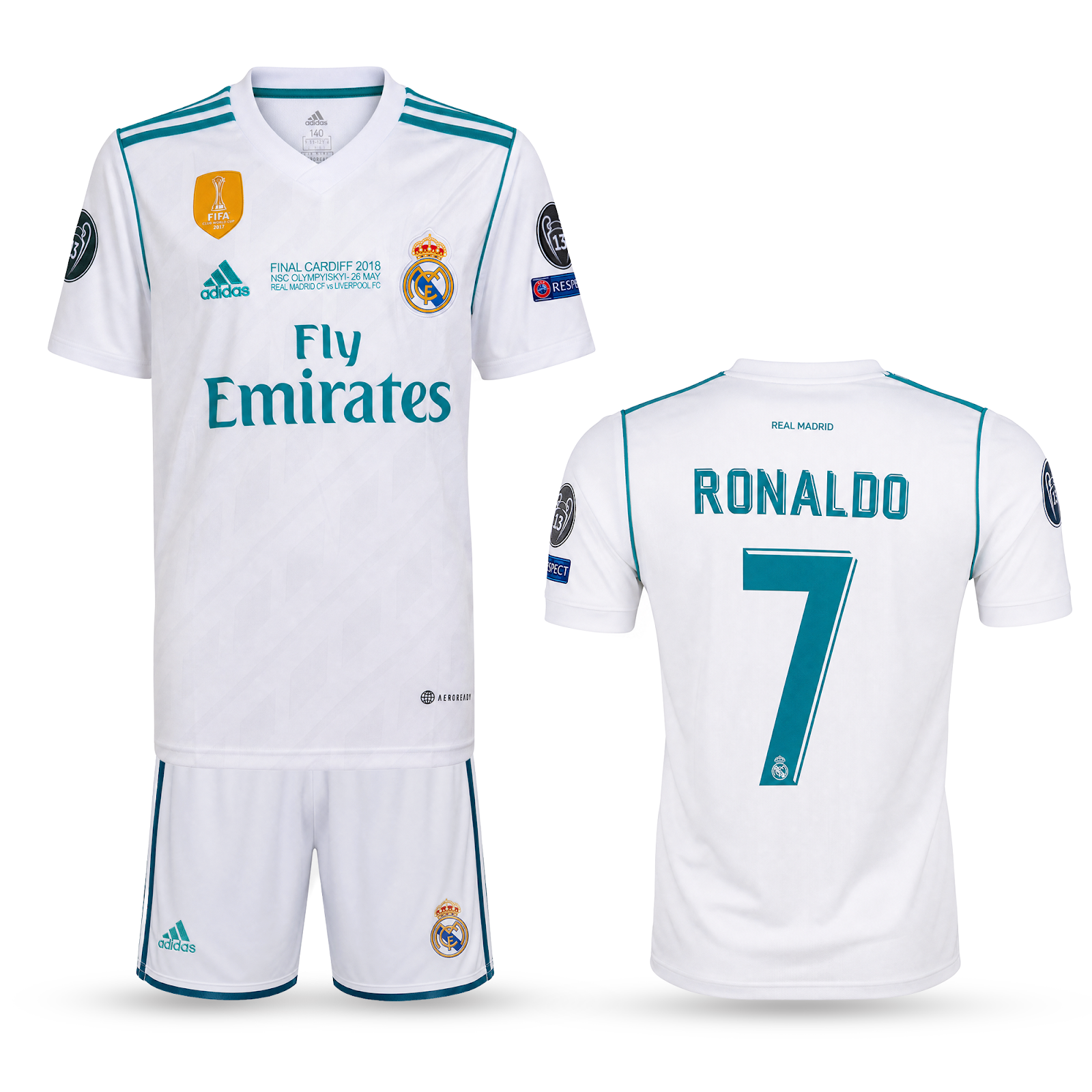 Dječji nogometni komplet Real Madrid, Ronaldo 2018 CL Final