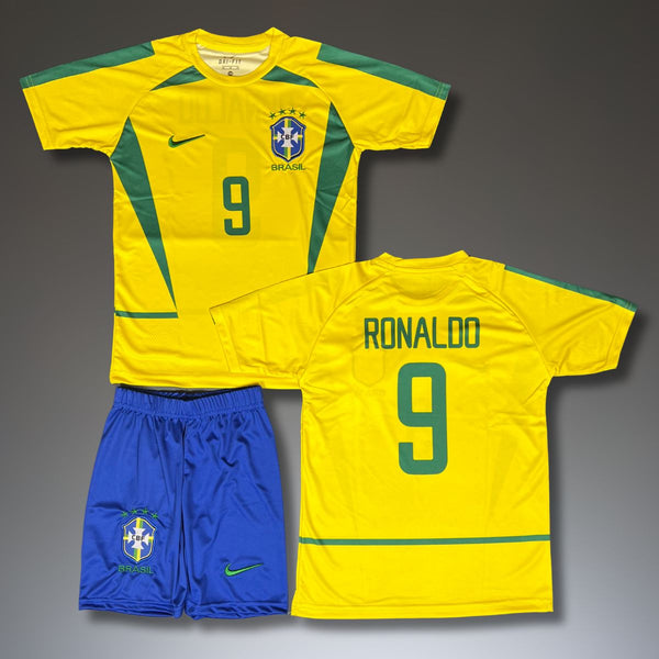 Brazil Dječji Klasični Nogometni Komplet, Ronaldo. WC 2002