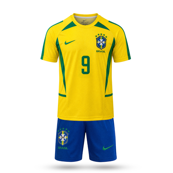 Brazil Dječji Klasični Nogometni Komplet, Ronaldo. WC 2002