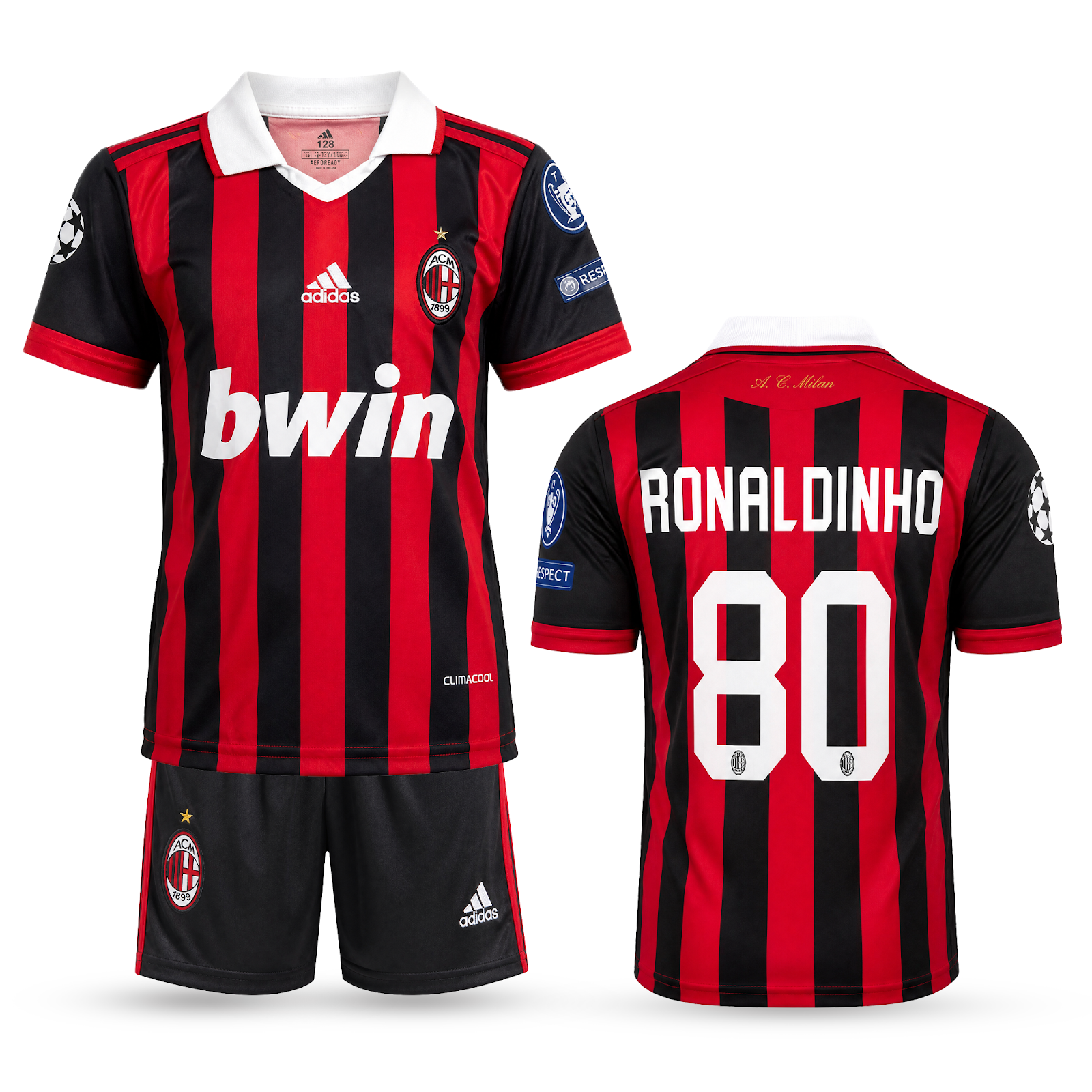 Milan Dječji Klasični Nogometni Komplet, Ronaldinho. 2009