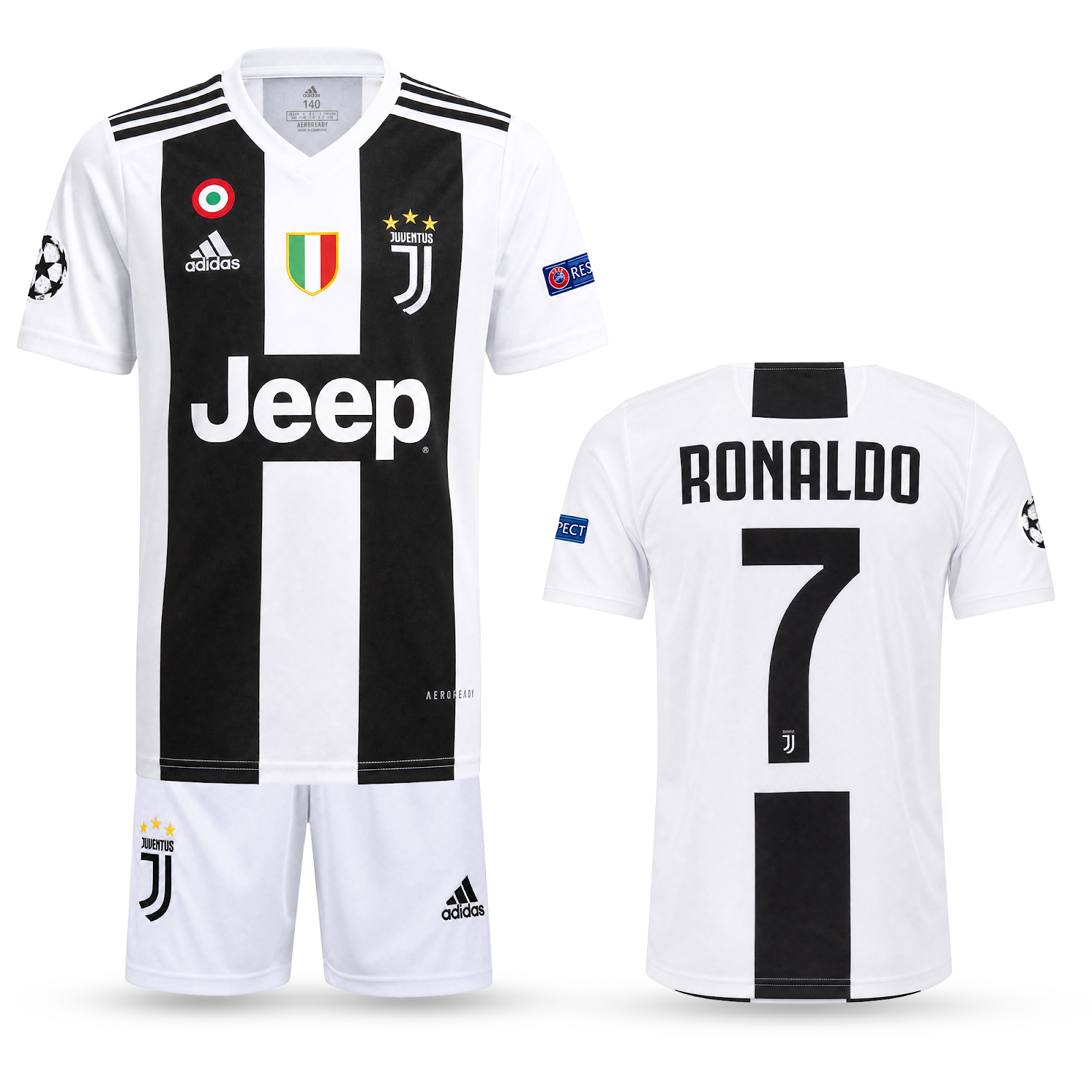 Dječji nogometni komplet Juventus, Ronaldo. Klasična 18/19