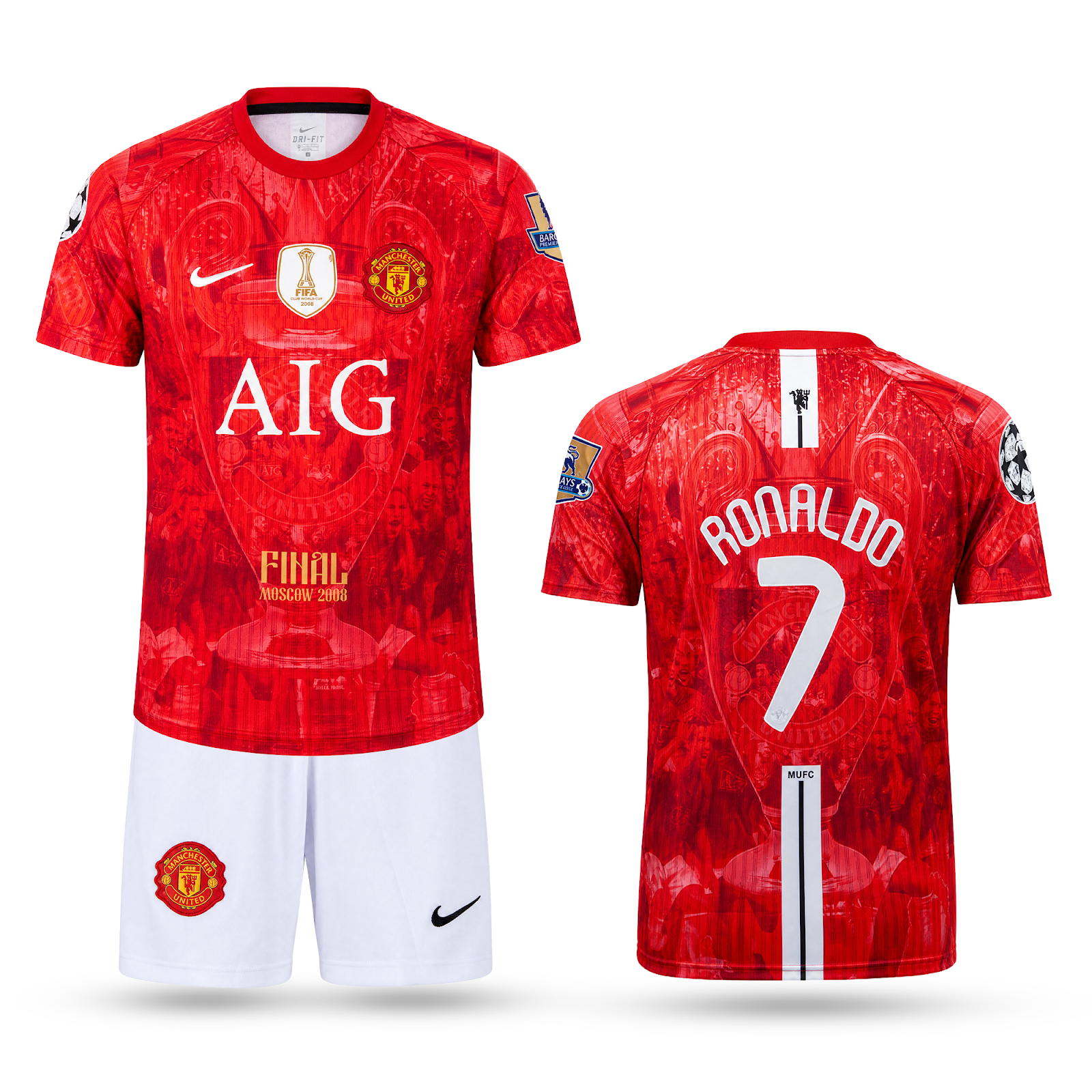 Manchester United Dječji Klasični Nogometni Komplet, Ronaldo. 2008 CL Final 2nd Edition