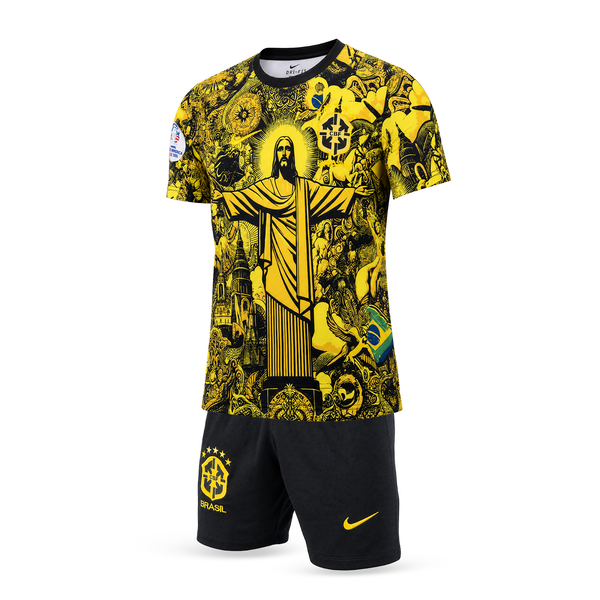 Dječji nogometni komplet Brasil, žuti, Neymar Jr. Posebno izdanje