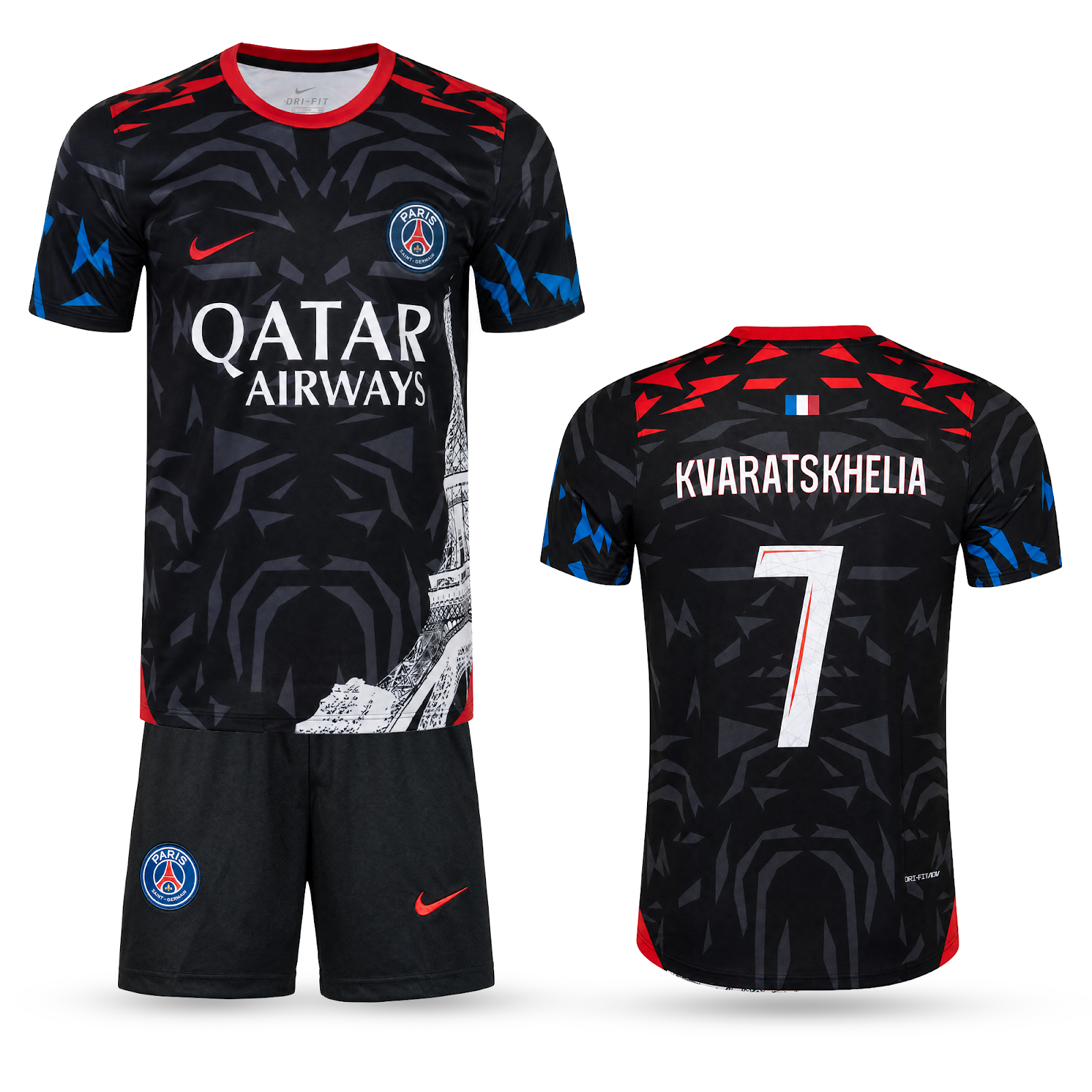Dječji nogometni komplet PSG, Kvaratskhelia. Posebno izdanje 24/25