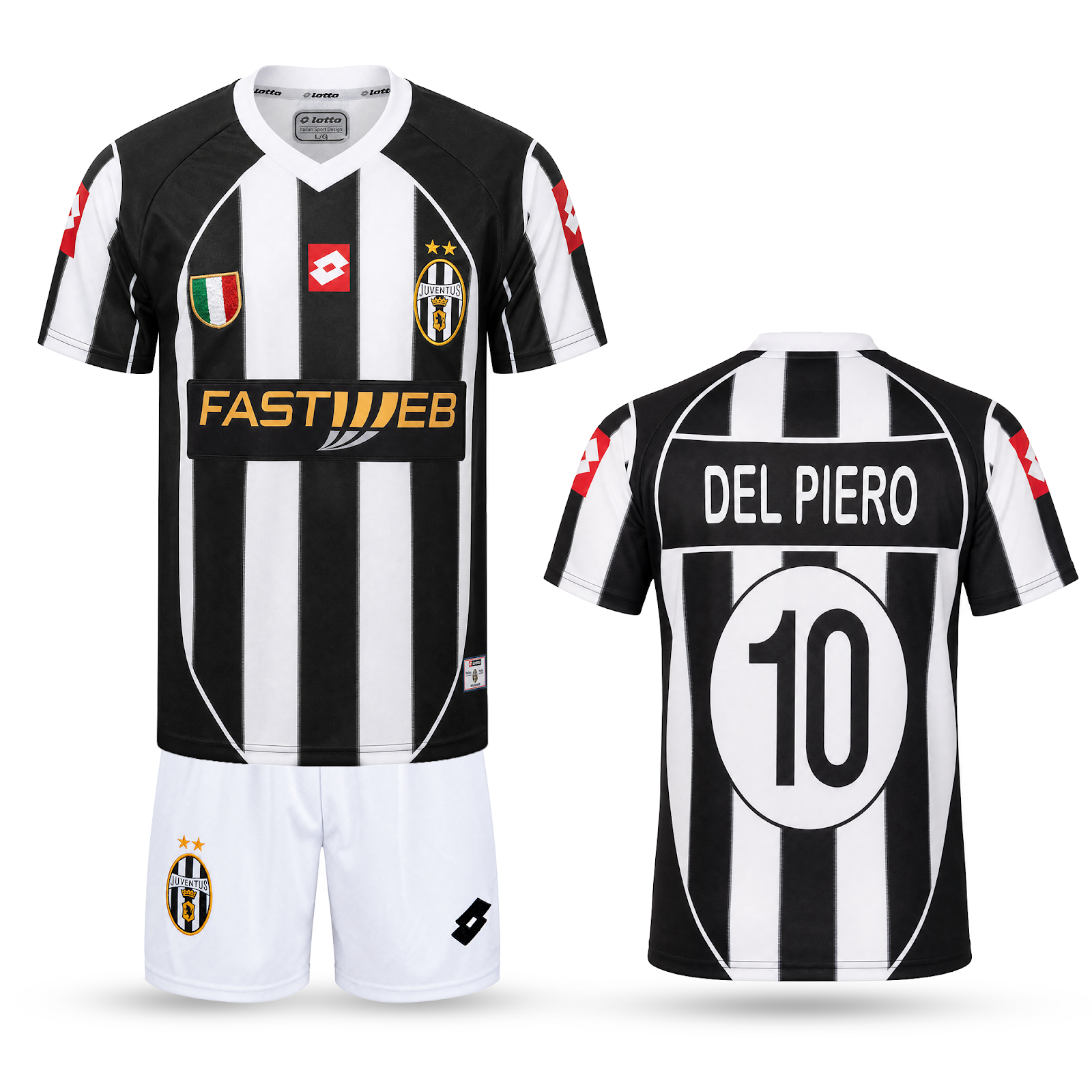 Dječji nogometni komplet Juventus Classic, Del Piero. 01/02