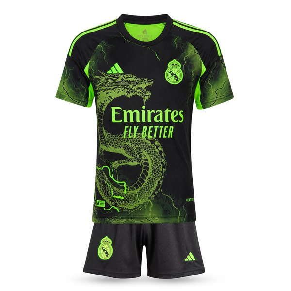 Dječji fluorescentni nogometni komplet Real Madrid, Bellingham. Neonsko zeleno zmajevo izdanje 2025