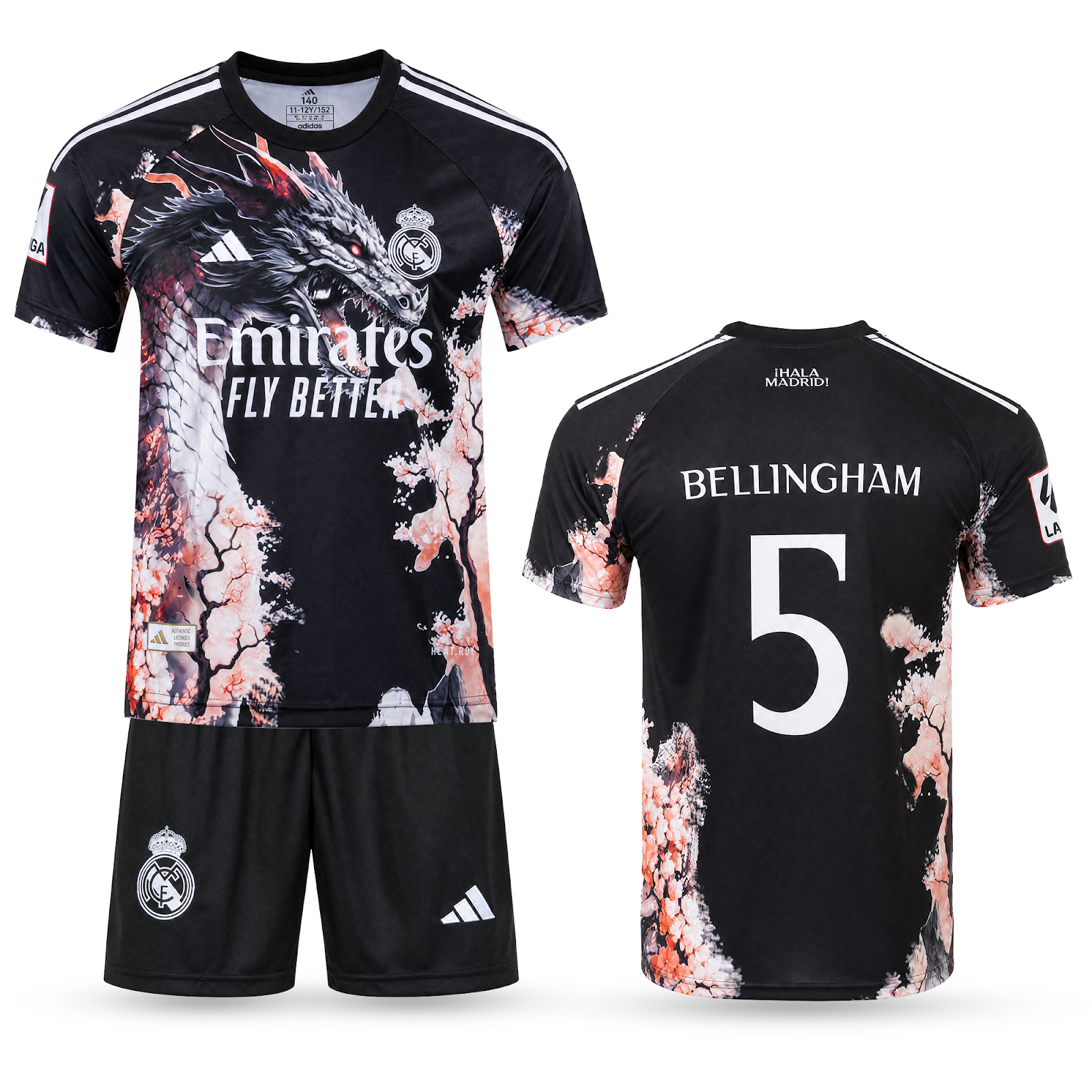 Dječji nogometni komplet Real Madrid, Bellingham. Izdanje narančastog zmaja 2025