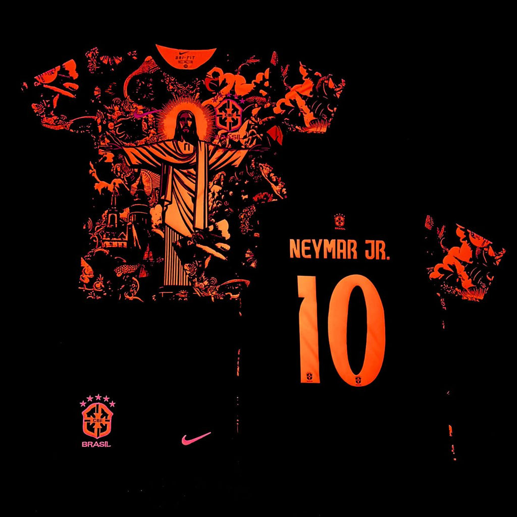 Dječji fluorescentni nogometni komplet Brazil, Neymar. Neonsko ružičasto izdanje 2025