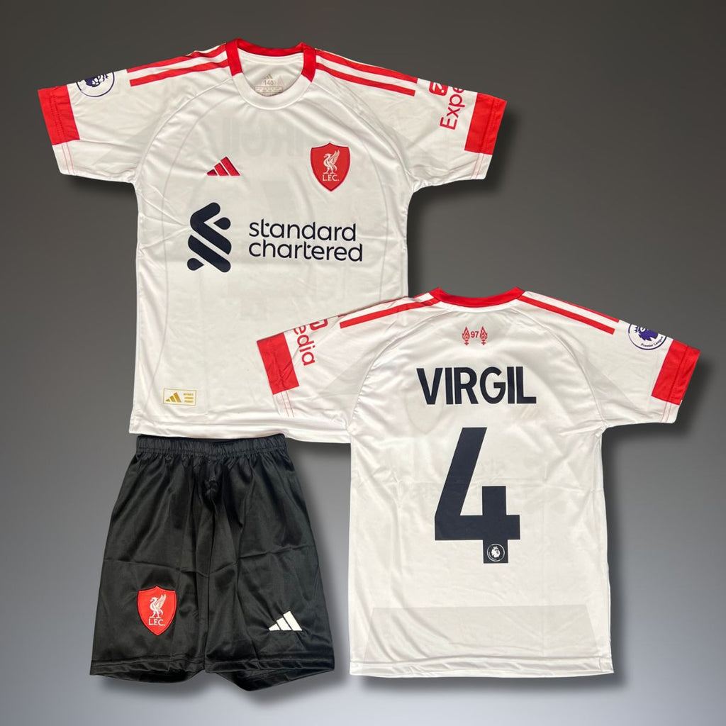 Dječji gostujući nogometni komplet Liverpool, Virgil. Projekt 25/26