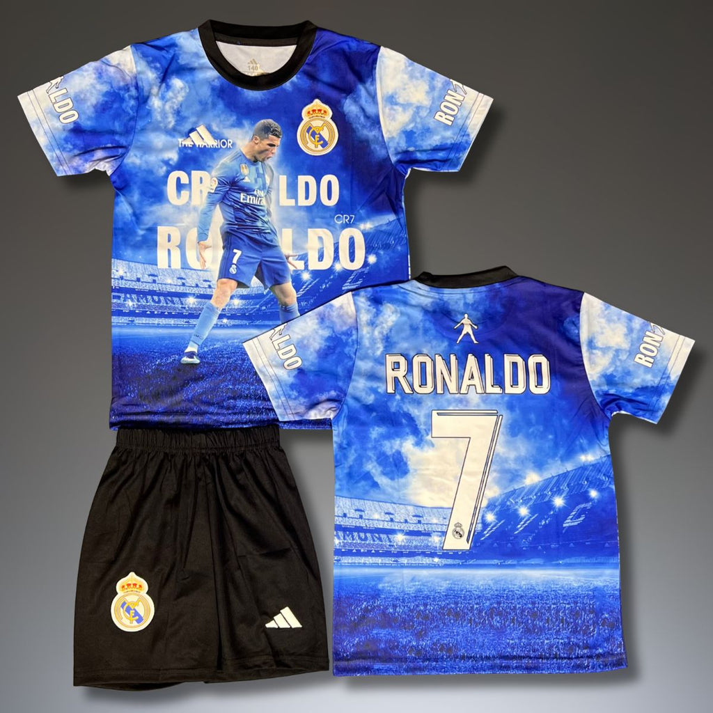 Dječji nogometni komplet Real Madrid, plavi, Ronaldo. Specijalno izdanje Christiano
