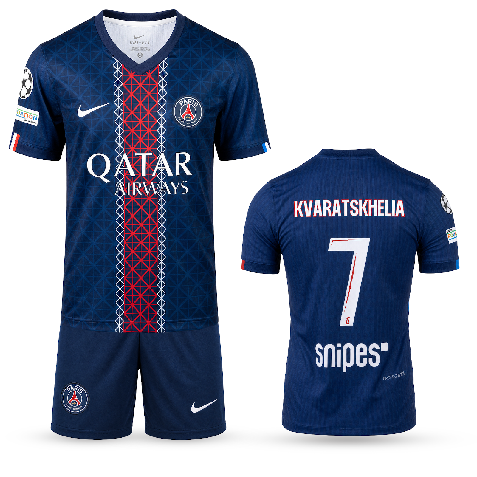 Dječji nogometni komplet PSG, Kvarackhelia. 25/26