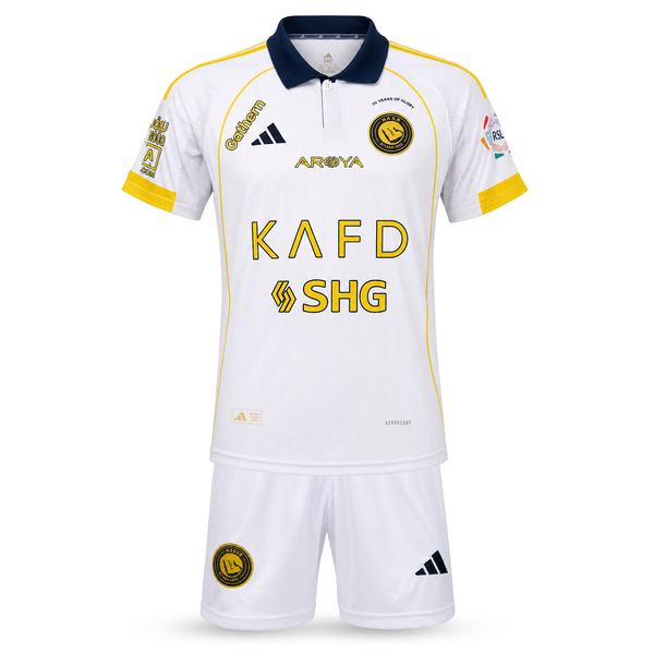 Dječji nogometni treći komplet Al-Nassr, Ronaldo. 25/26