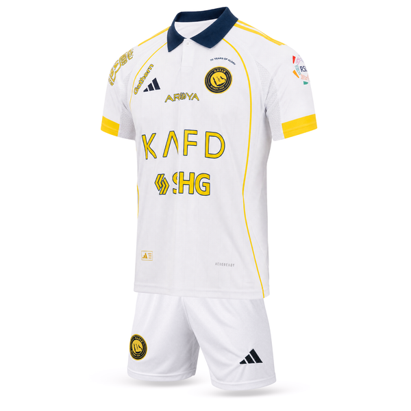 Dječji nogometni treći komplet Al-Nassr, Ronaldo. 25/26