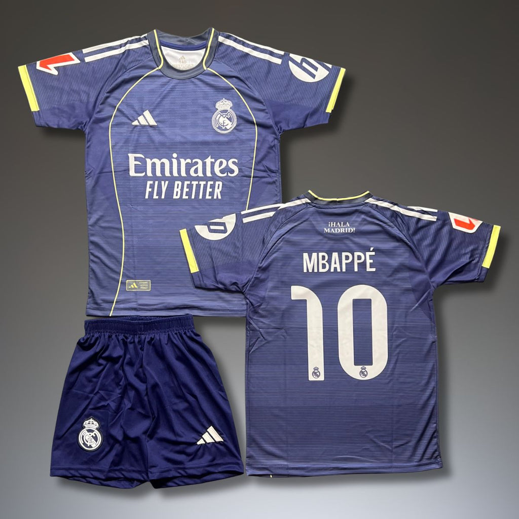 Dječji nogometni gostujući komplet Real Madrid, Mbappe. 25/26.