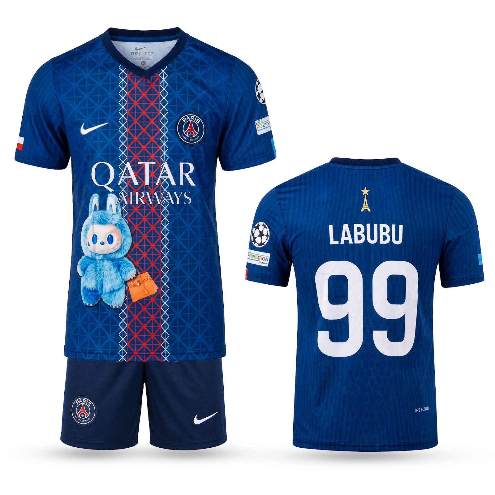 Dječji nogometni komplet PSG. Posebno izdanje Labubu
