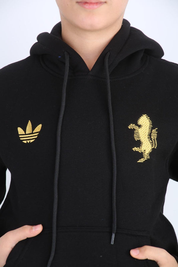Juventus Kids Hoodie, Black