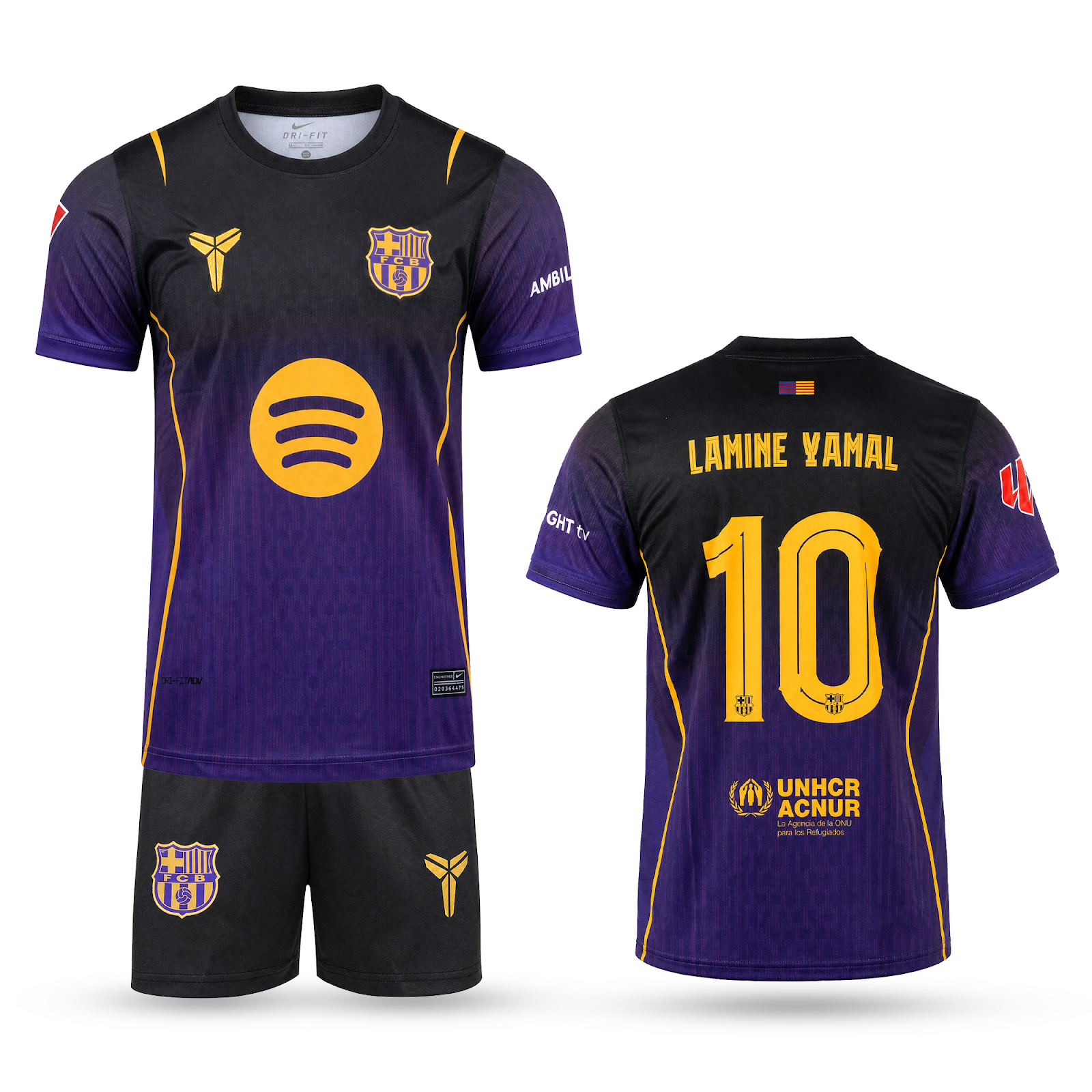 Barcelona Dječji Nogometni Komplet, Jamal. 26/27 Special Purple Edition, Ljubičast