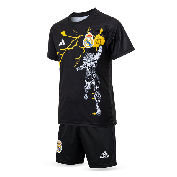 Real Madrid Dječji Nogometni Komplet, Mbappé. Thor Edition, Crn