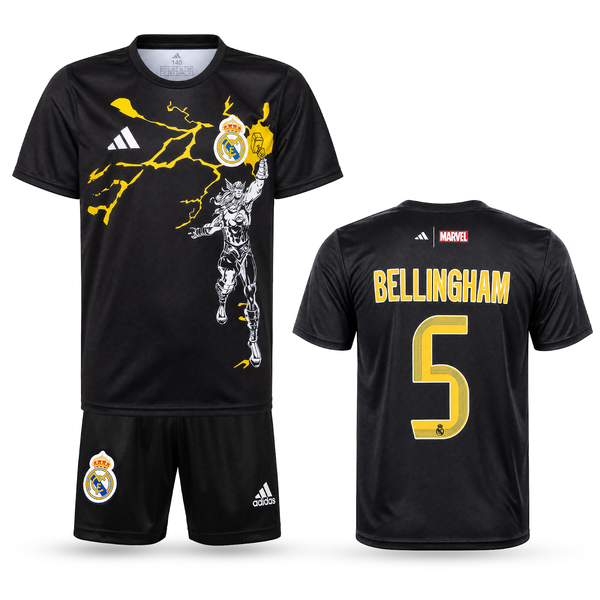 Real Madrid Dječji Nogometni Komplet, Bellingham. Thor Edition Black