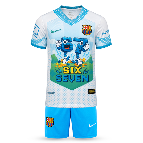 Barcelona Dječji Nogometni Komplet, Jamal. Six Seven Edition, Svjetloplavi