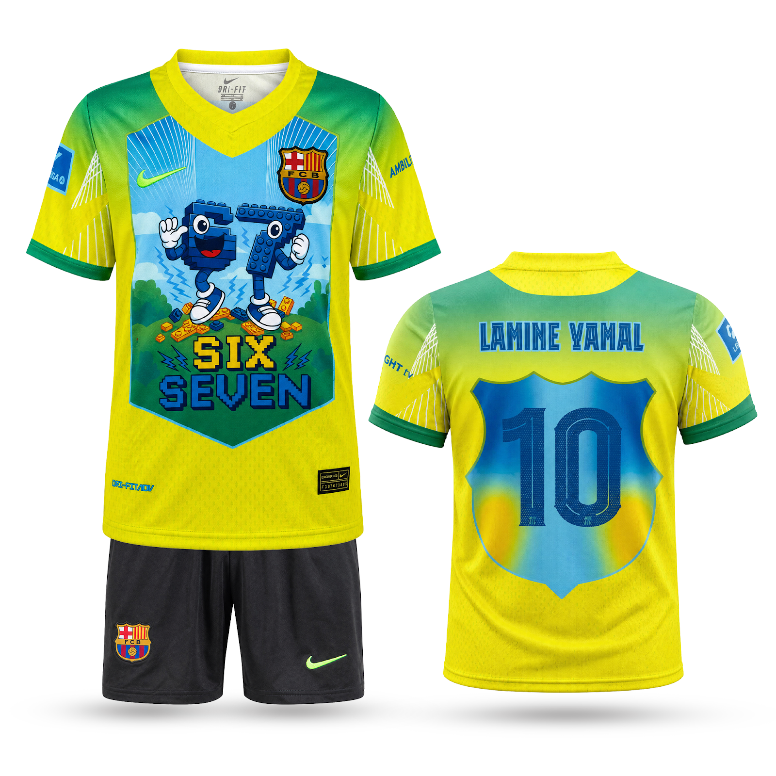 Barcelona Dječji Nogometni Komplet, Jamal. Six Seven Edition
