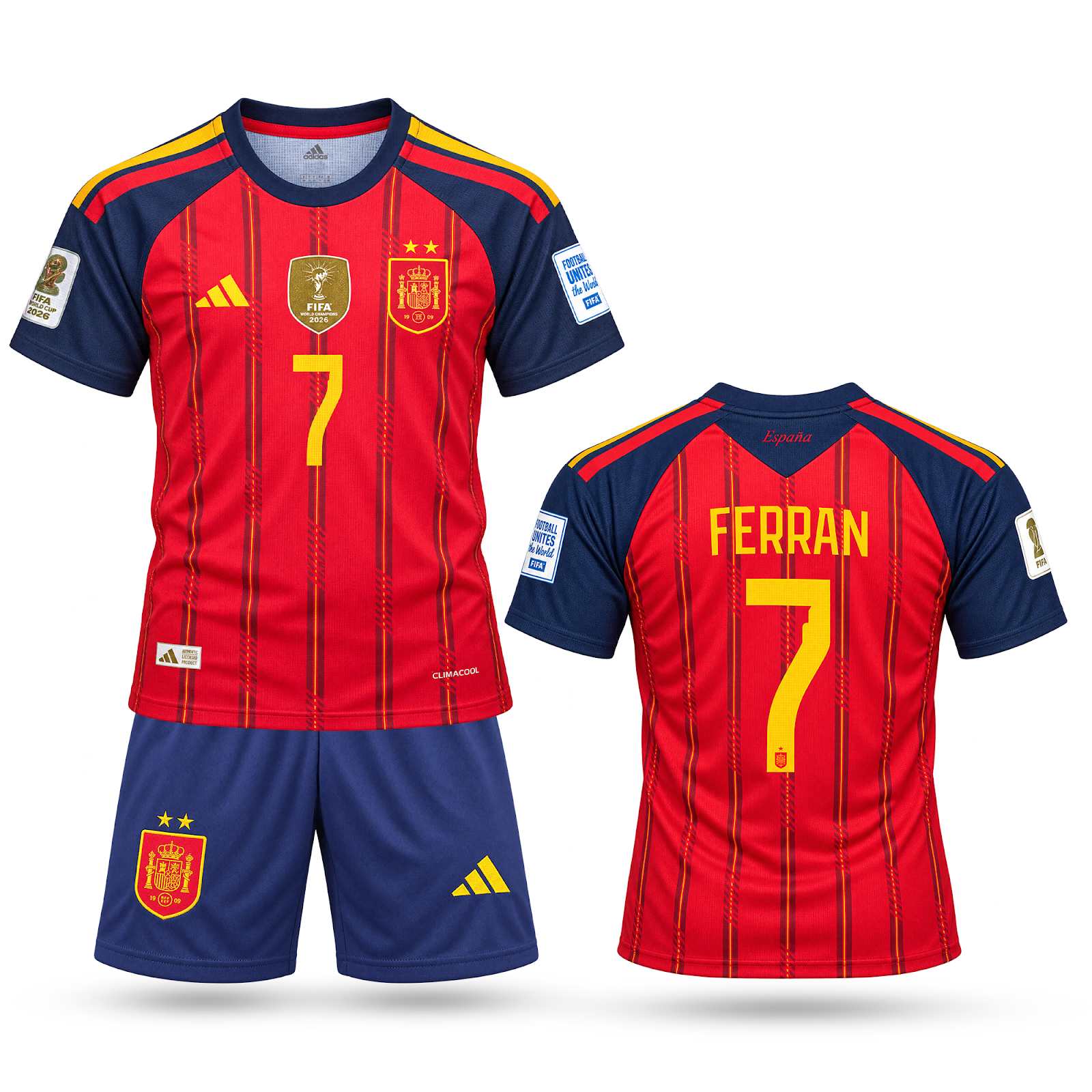 Španjolska Dječji Nogometni Komplet, Ferran. World Cup 2026