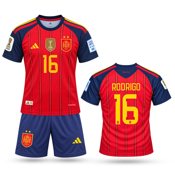 Španjolska Dječji Nogometni Komplet, Rodri. World Cup 2026