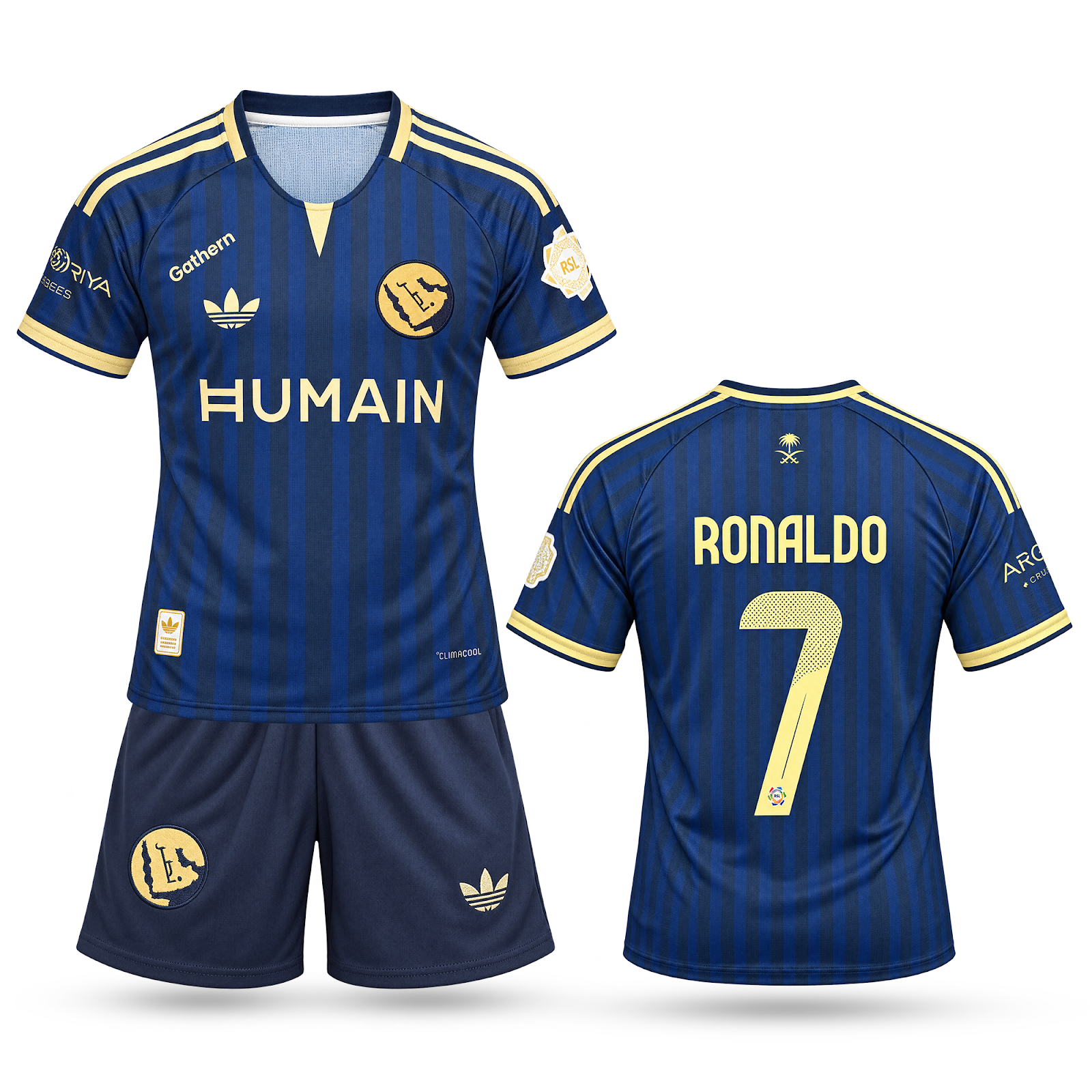 Al-Nassr Dječji Gostujući Nogometni Komplet, Ronaldo. 26/27