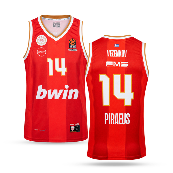 Olympiacos muškarci dres, Vezenkov. EuroLeague 2025
