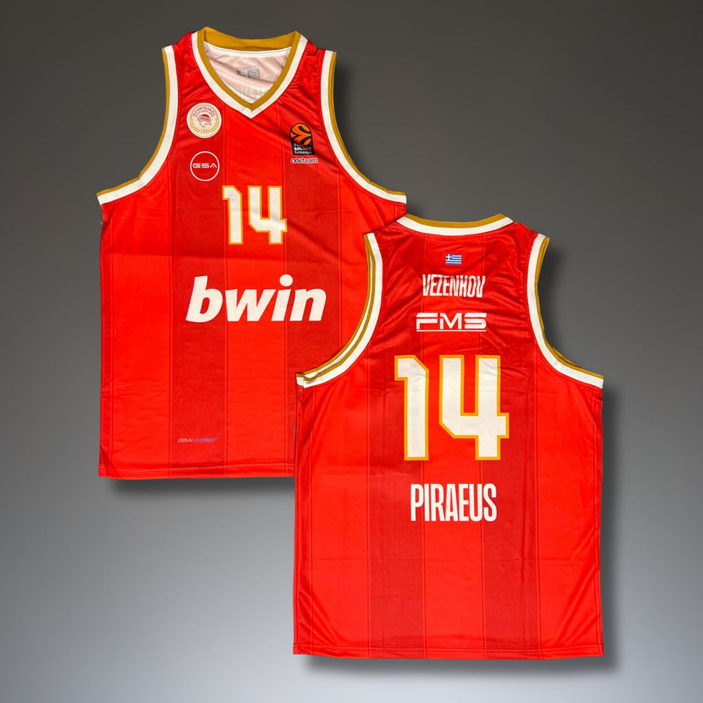 Olympiacos muškarci dres, Vezenkov. EuroLeague 2025