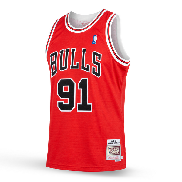 Chicago Bulls Muški Retro Košarkaški Dres, Rodman. Hardwood Classics, Crveni