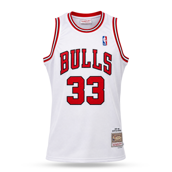 Chicago Bulls Muški Retro Košarkaški Dres, Pippen. Retro Hardwood Classics, Bijeli