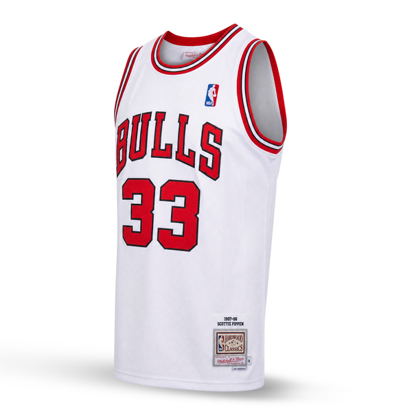 Chicago Bulls Muški Retro Košarkaški Dres, Pippen. Retro Hardwood Classics, Bijeli