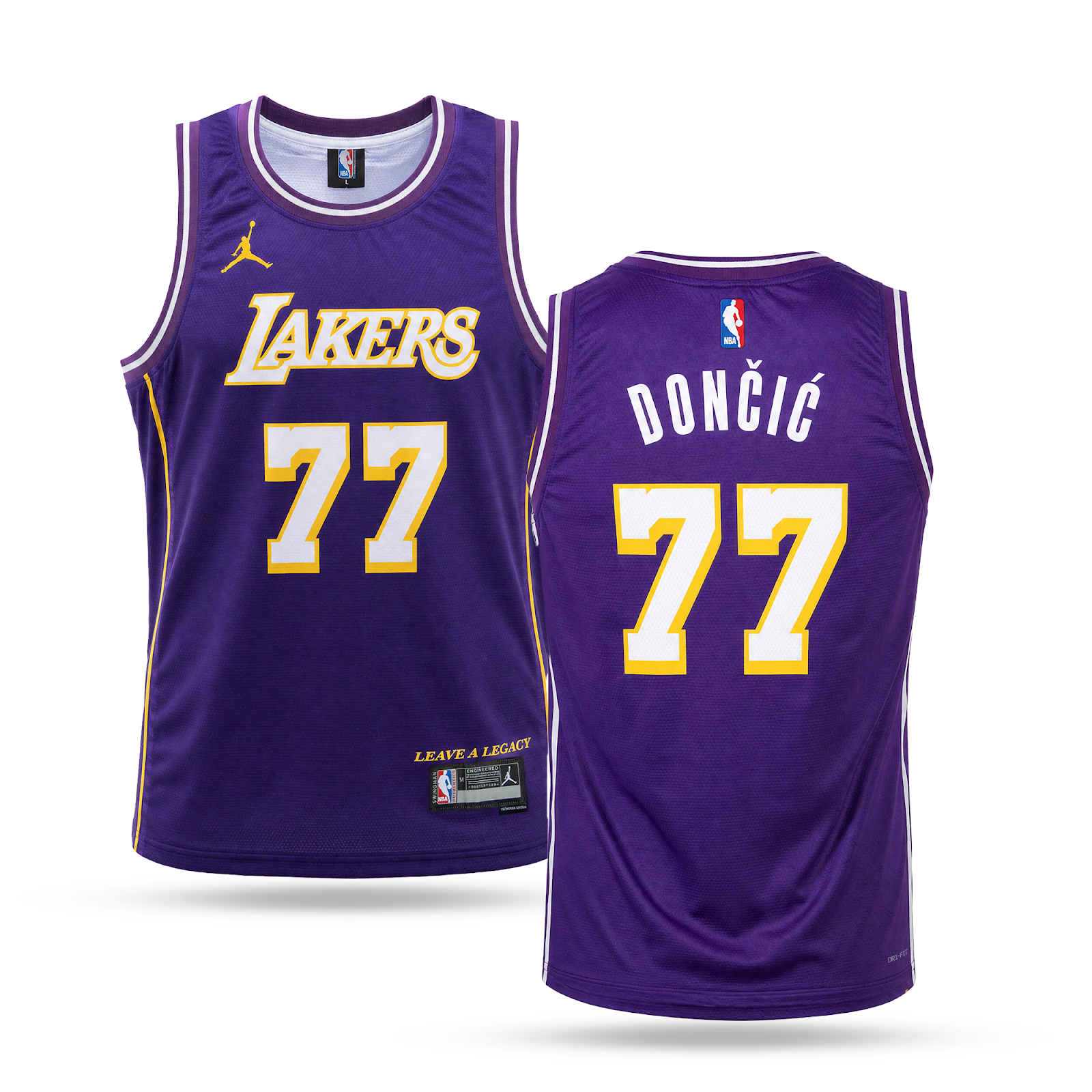LA Lakers Muški Košarkaški Dres, Dončić. Ljubičast