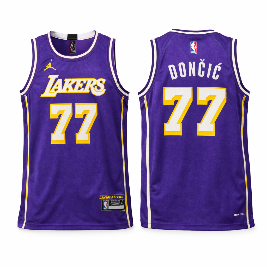 LA Lakers Muški Košarkaški Dres, Dončić. Ljubičast