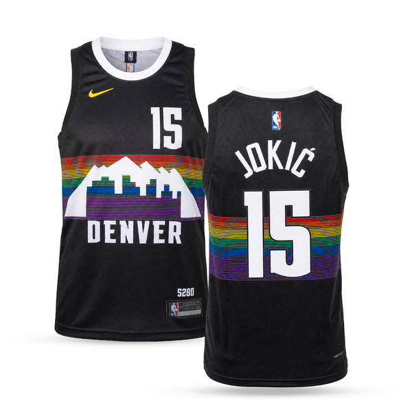 Denver Nuggets Muški Košarkaški Dres, Jokić. Crni