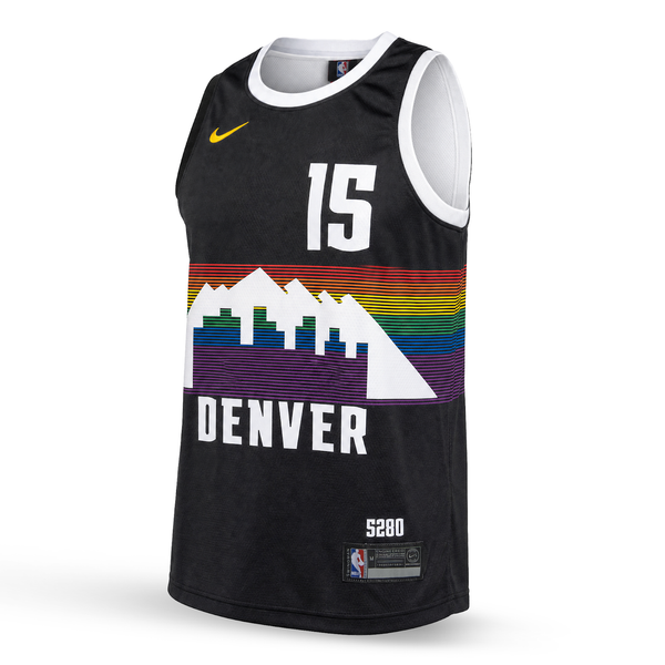 Denver Nuggets Muški Košarkaški Dres, Jokić. Crni