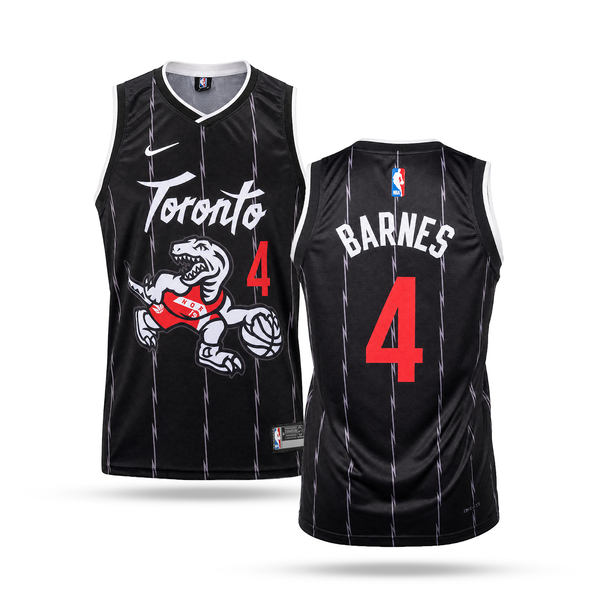 Toronto Raptors Muški Košarkaški Dres, Barnes. Crni