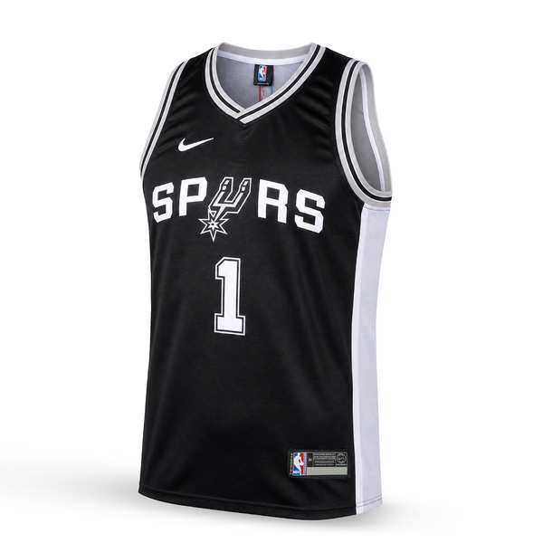 San Antonio Spurs Muški Košarkaški Dres, Wembanyama. Crni