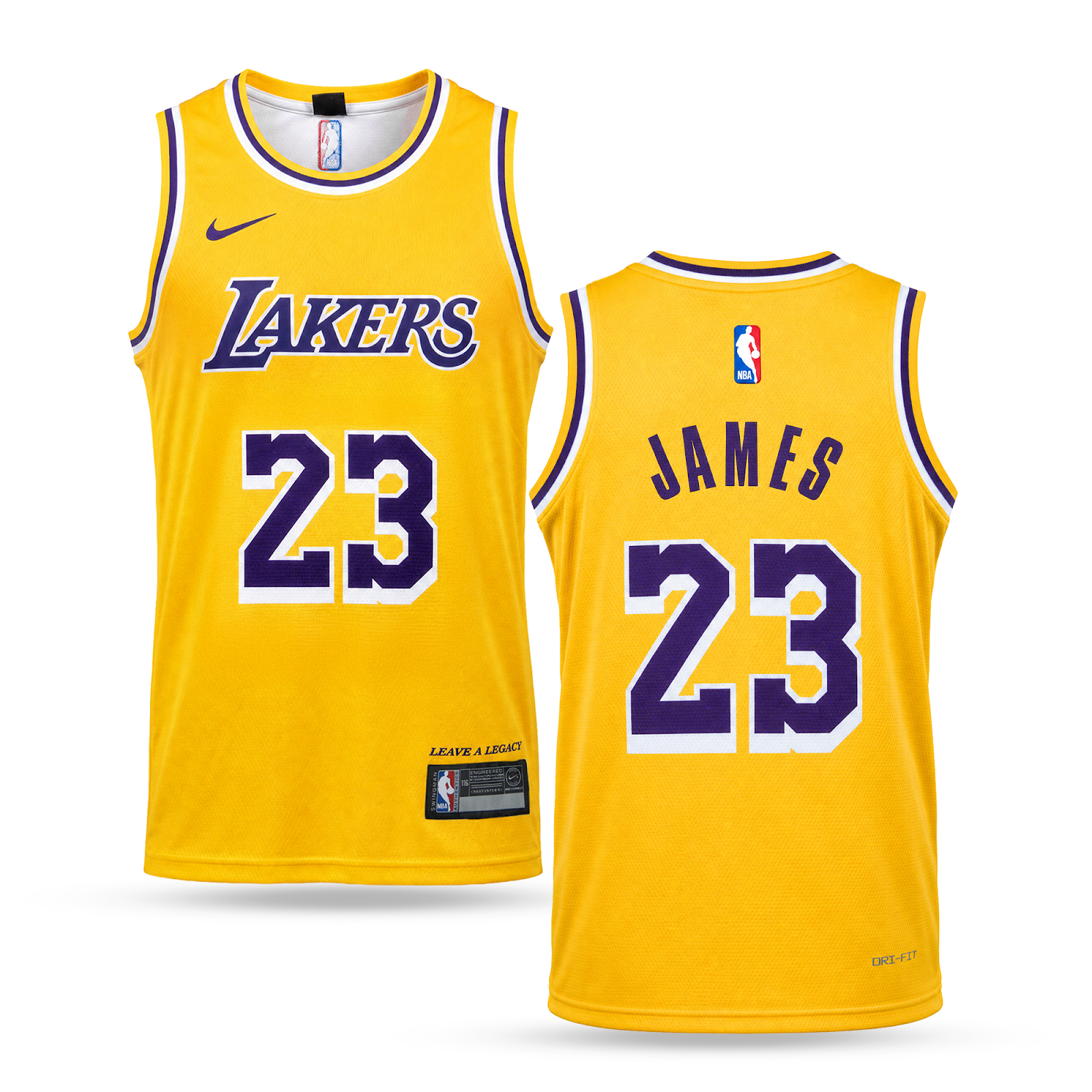 LA Lakers Košarkaški Dres, James. 26/27, Žuti